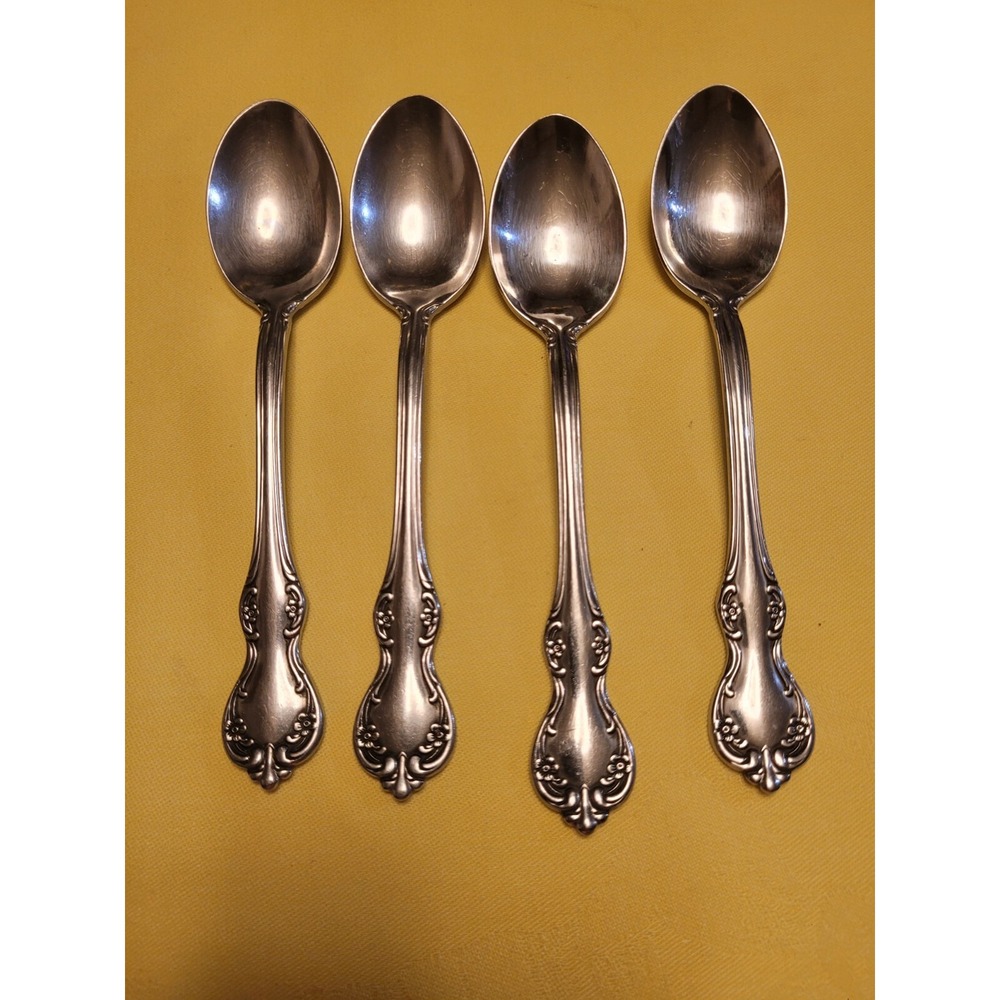 Towle Westchester Teaspoons 6 1/8" Germany 18/8 Stainless Lot of 4